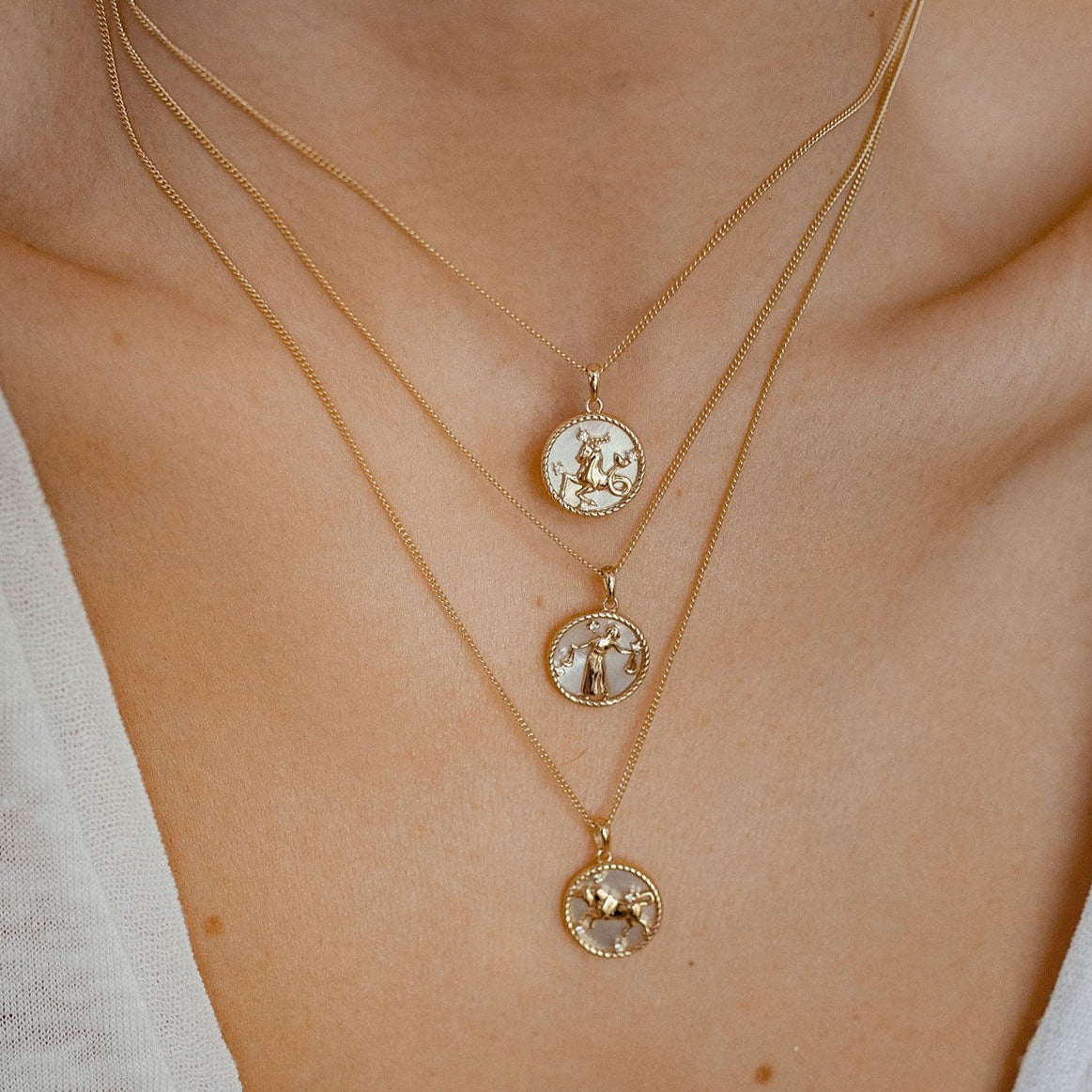 Collier pendentif zodiaque Balance